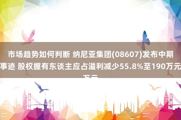 市场趋势如何判断 纳尼亚集团(08607)发布中期事迹 股权握有东谈主应占溢利减少55.8%至190万元