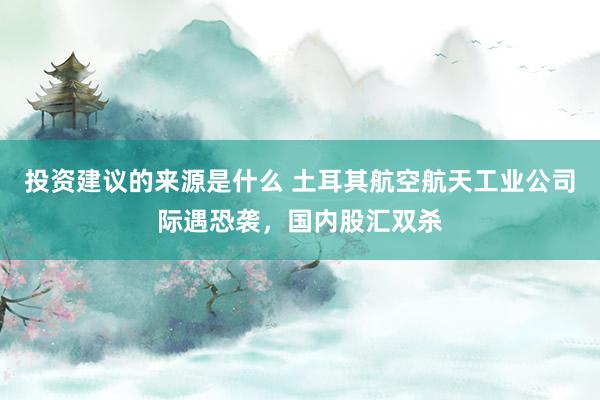 投资建议的来源是什么 土耳其航空航天工业公司际遇恐袭，国内股汇双杀