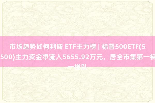 市场趋势如何判断 ETF主力榜 | 标普500ETF(513500)主力资金净流入5655.92万元，居全市集第一梯队