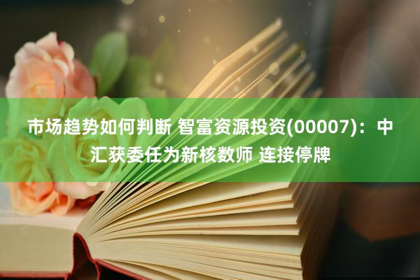 市场趋势如何判断 智富资源投资(00007)：中汇获委任为新核数师 连接停牌