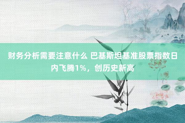 财务分析需要注意什么 巴基斯坦基准股票指数日内飞腾1%，创历史新高