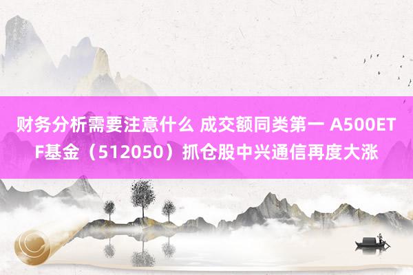 财务分析需要注意什么 成交额同类第一 A500ETF基金（512050）抓仓股中兴通信再度大涨