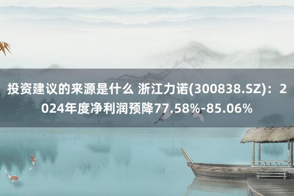 投资建议的来源是什么 浙江力诺(300838.SZ)：2024年度净利润预降77.58%-85.06%