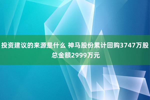 投资建议的来源是什么 神马股份累计回购3747万股 总金额2999万元